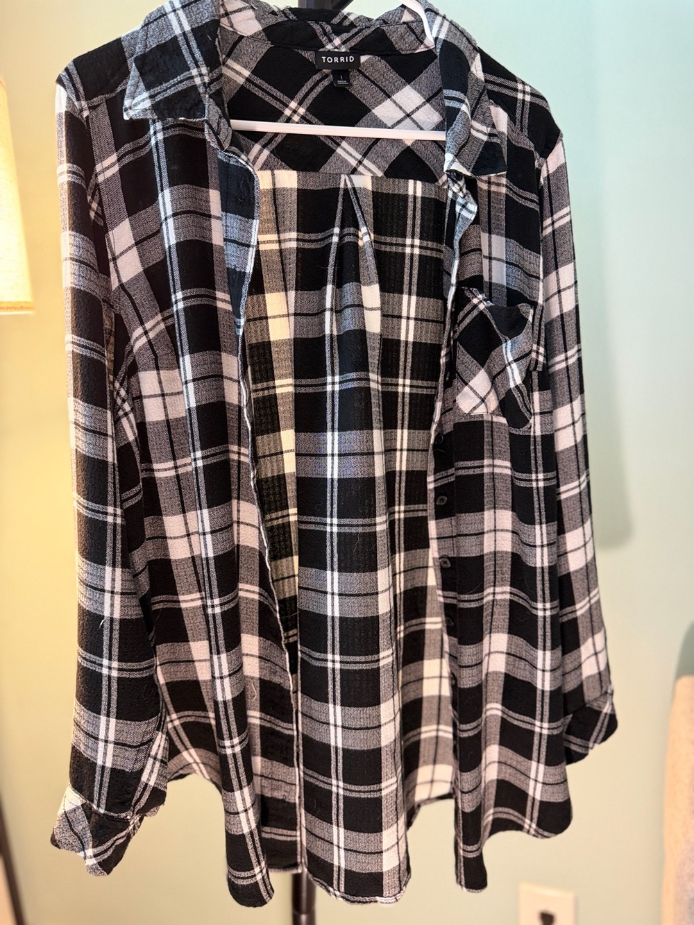 Torrid Plaid Button Down Shirt